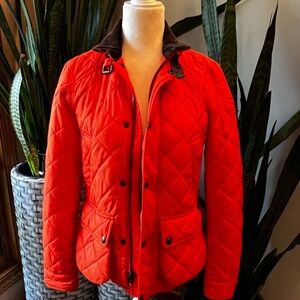 Polo Ralph Lauren Quilted Puffer Jacket | XS | Bright Orange
